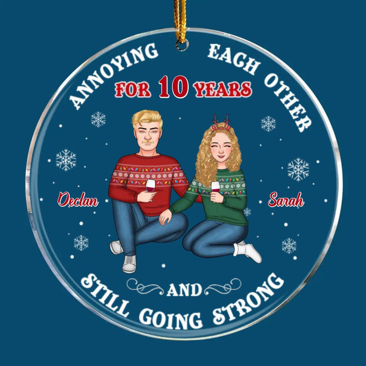 Personalized Mica Ornament - Gift For Couple - Annoying Each Other ARND005