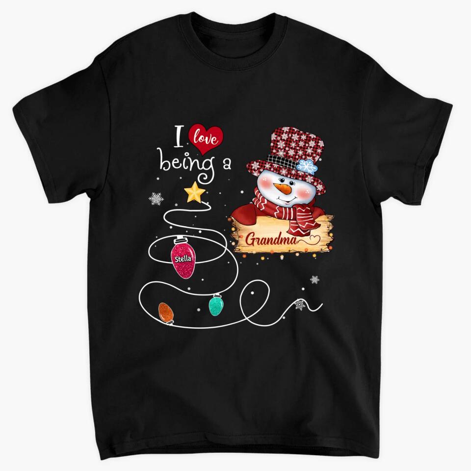 Personalized T-shirt - Gift For Grandma - I Love Being A Grandma ARND037