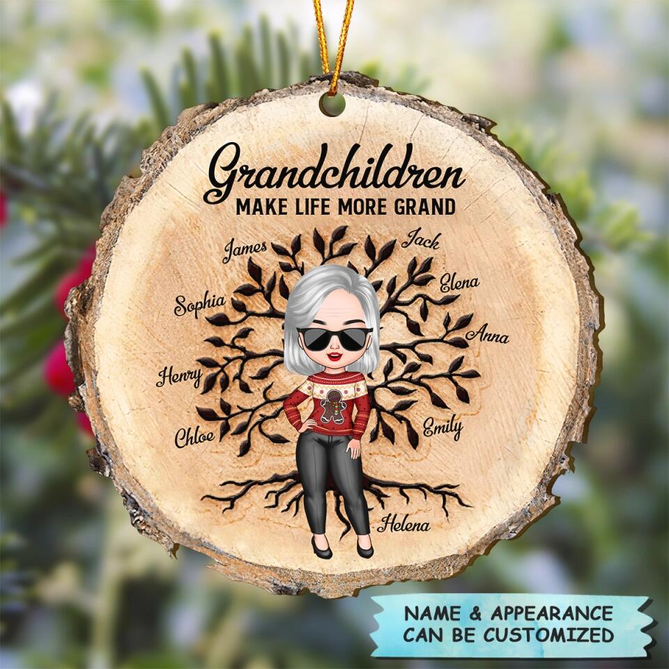 Personalized Wood Ornament - Gift For Grandma - Fill A Space In Your Heart ARND0014