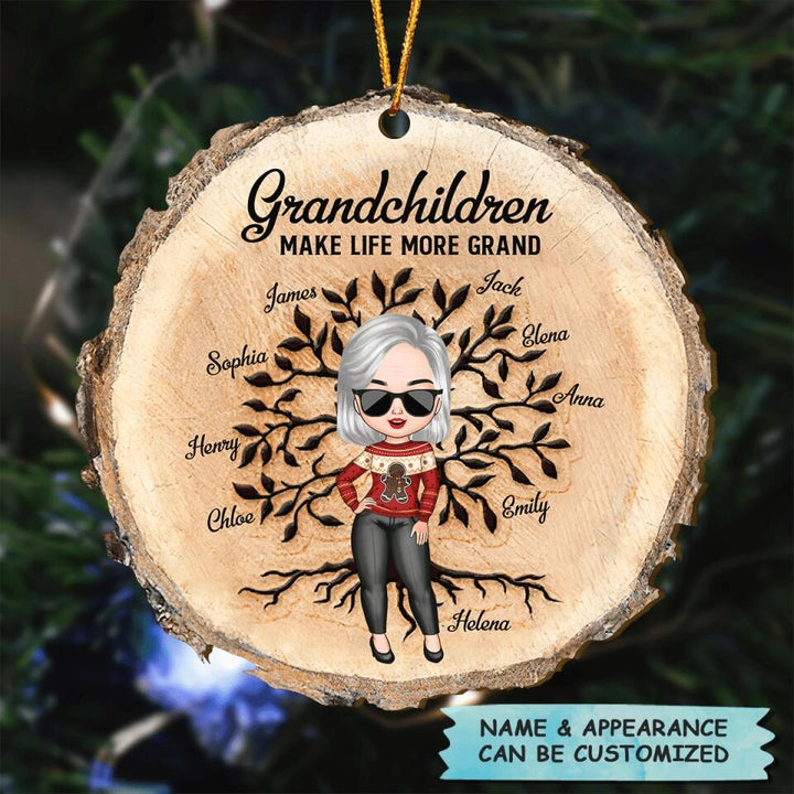 Personalized Wood Ornament - Gift For Grandma - Fill A Space In Your Heart ARND0014
