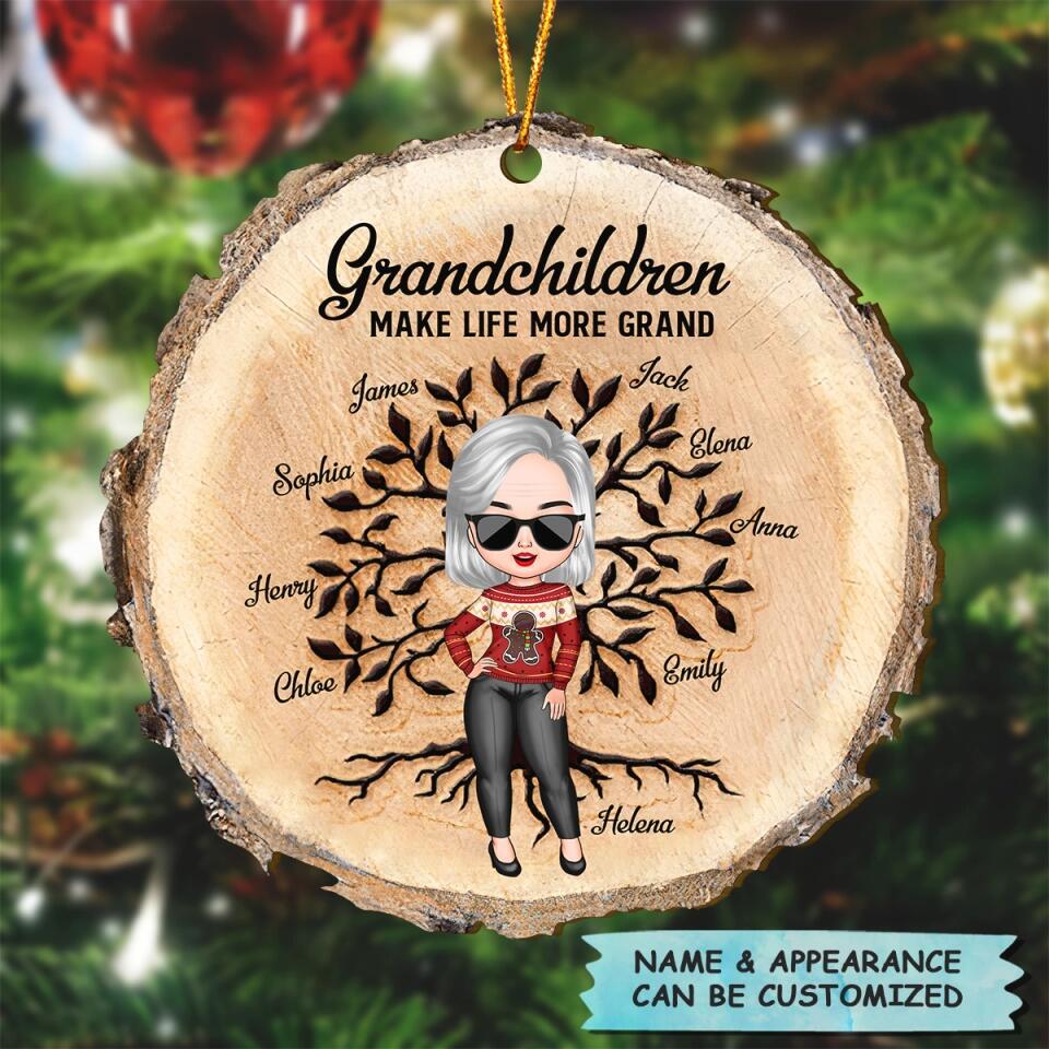 Personalized Wood Ornament - Gift For Grandma - Fill A Space In Your Heart ARND0014