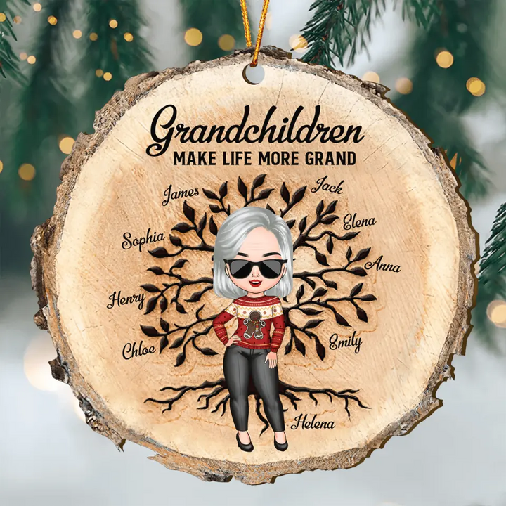 Personalized Wood Ornament - Gift For Grandma - Fill A Space In Your Heart ARND0014