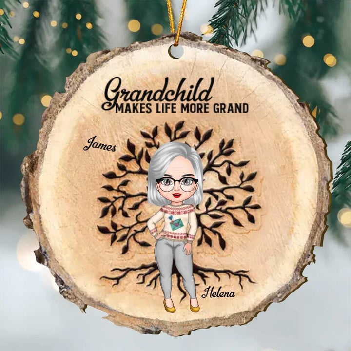 Personalized Wood Ornament - Gift For Grandma - Fill A Space In Your Heart ARND0014