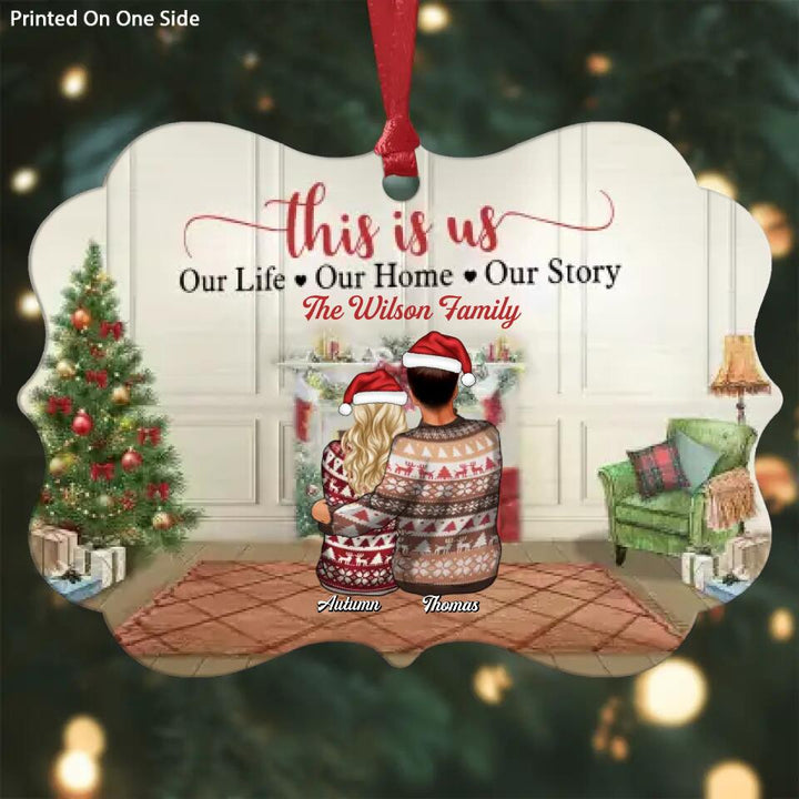 Personalized Aluminium Ornament - Gift For Family - My Family ARND036