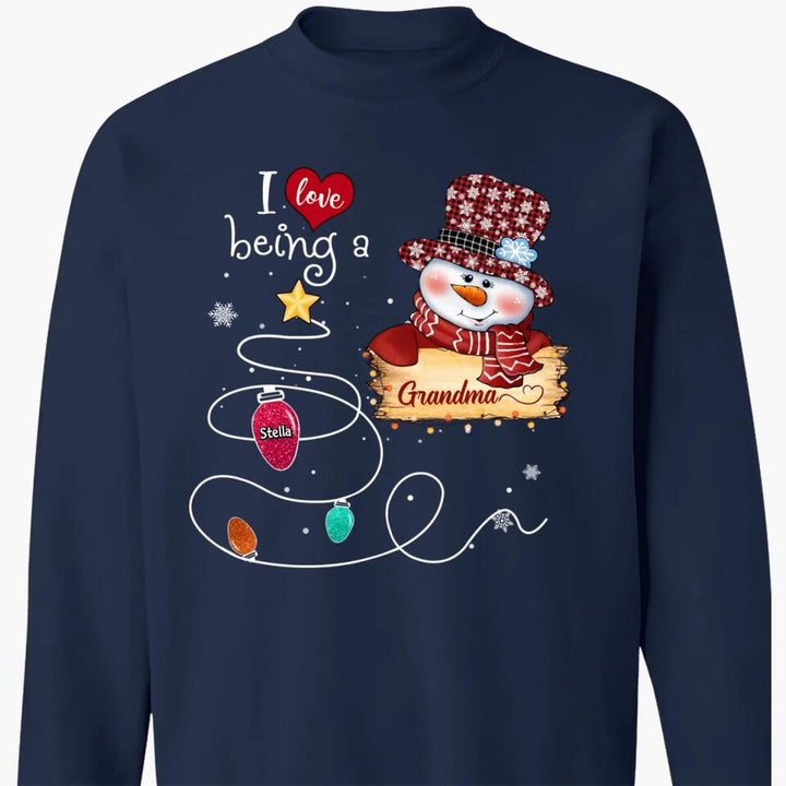 Personalized T-shirt - Gift For Grandma - I Love Being A Grandma ARND037