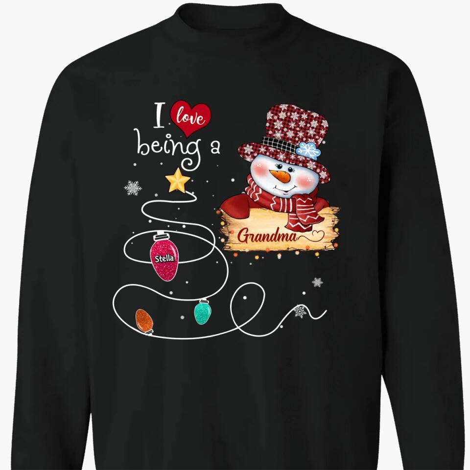 Personalized T-shirt - Gift For Grandma - I Love Being A Grandma ARND037