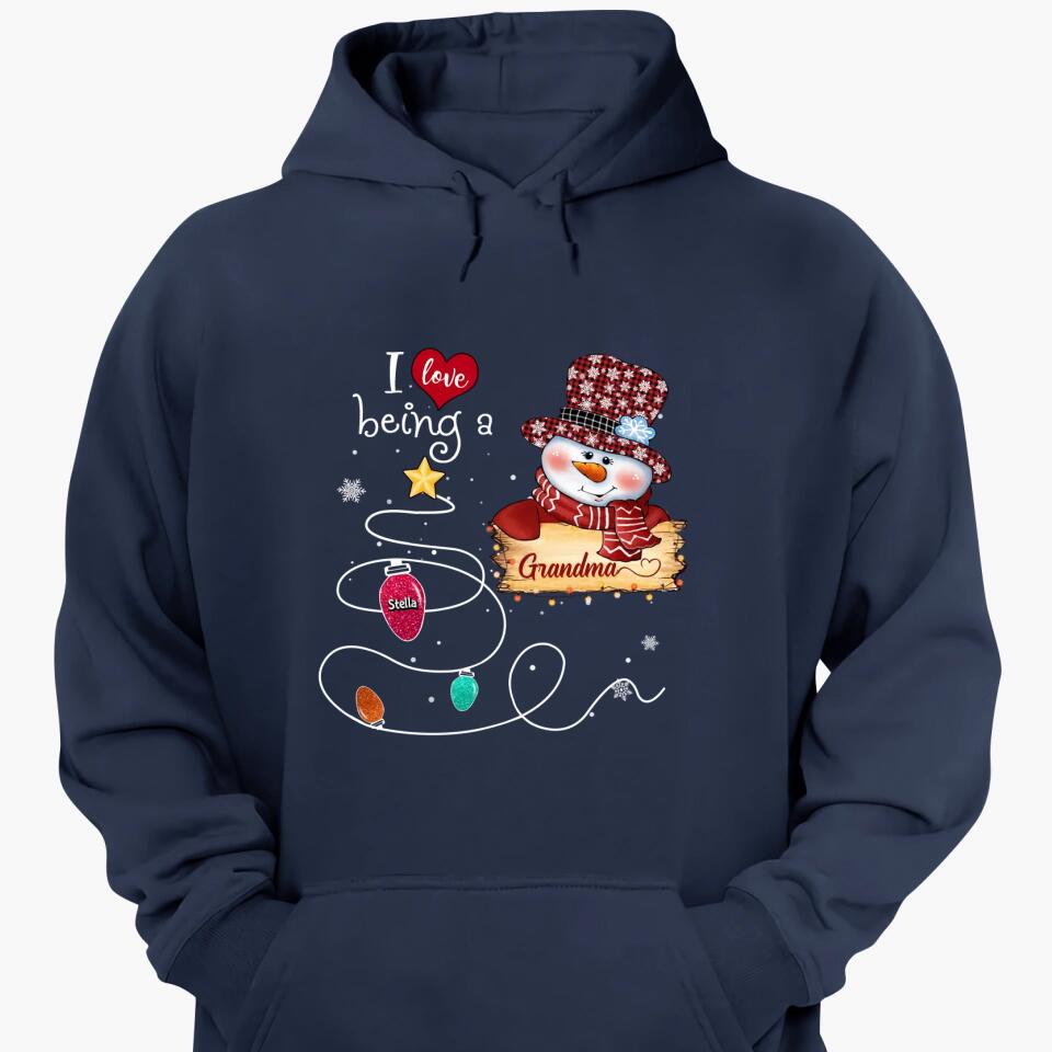 Personalized T-shirt - Gift For Grandma - I Love Being A Grandma ARND037