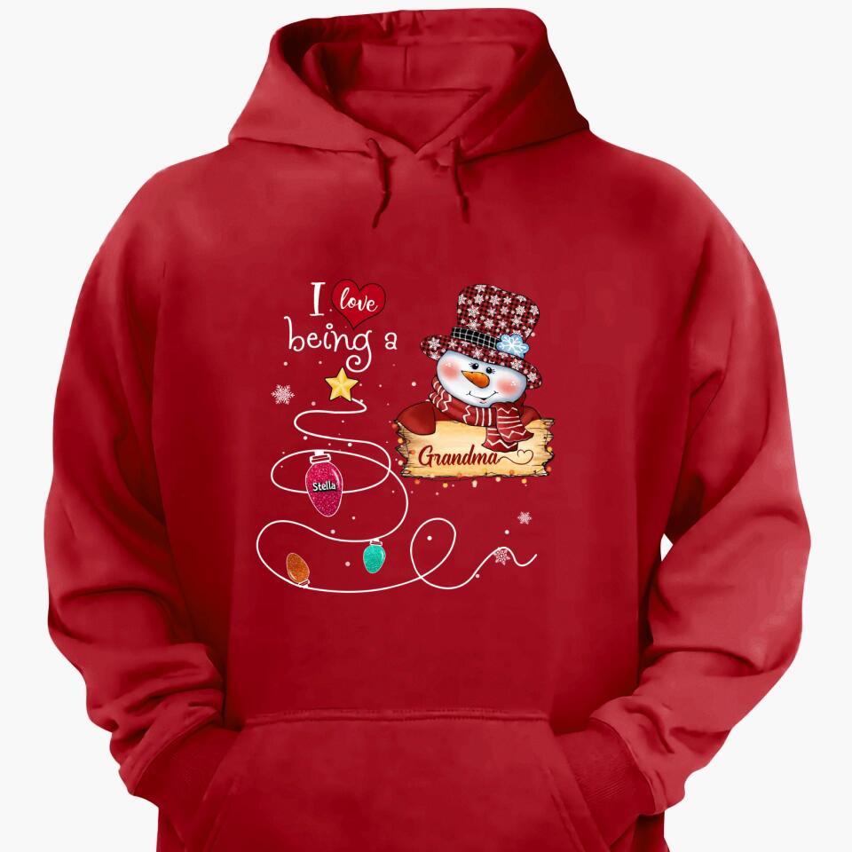 Personalized T-shirt - Gift For Grandma - I Love Being A Grandma ARND037