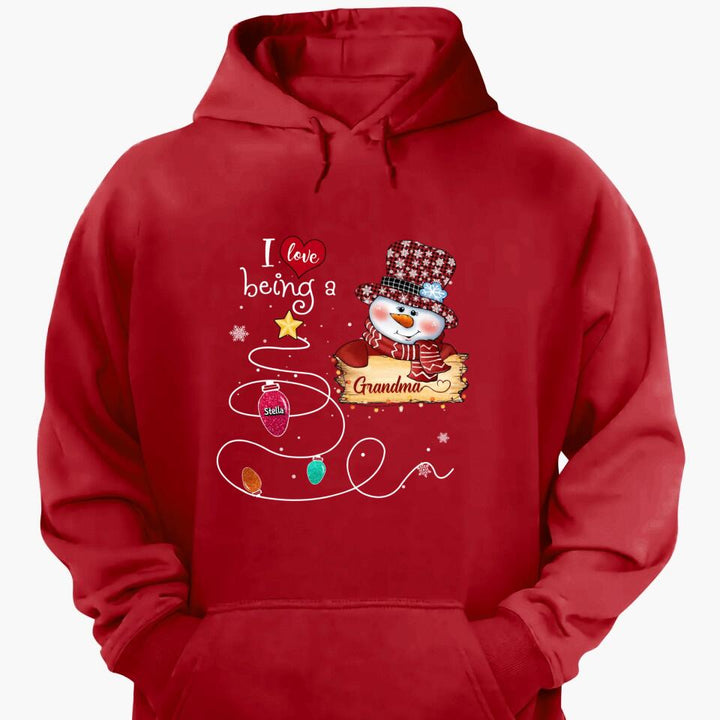 Personalized T-shirt - Gift For Grandma - I Love Being A Grandma ARND037