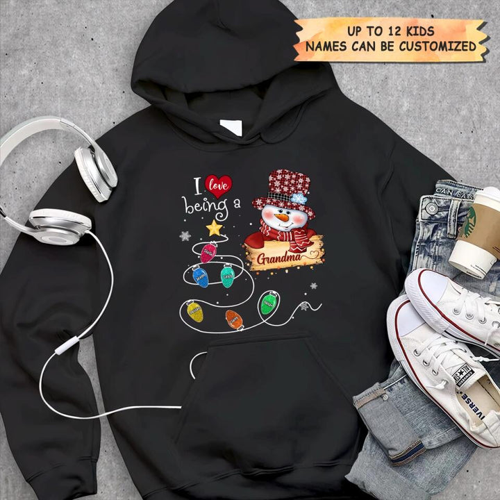 Personalized T-shirt - Gift For Grandma - I Love Being A Grandma ARND037