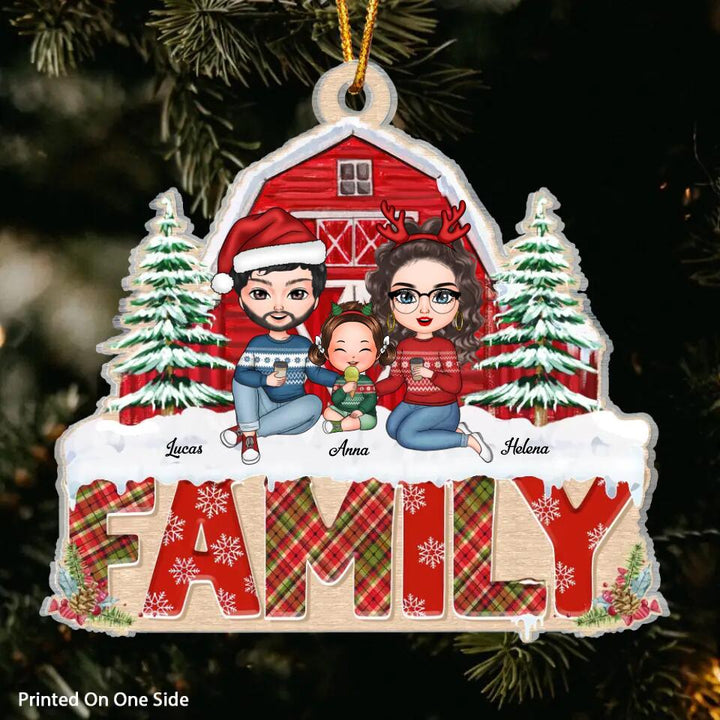 Personalized Mica Ornament - Gift For Family - Family Forever ARND037