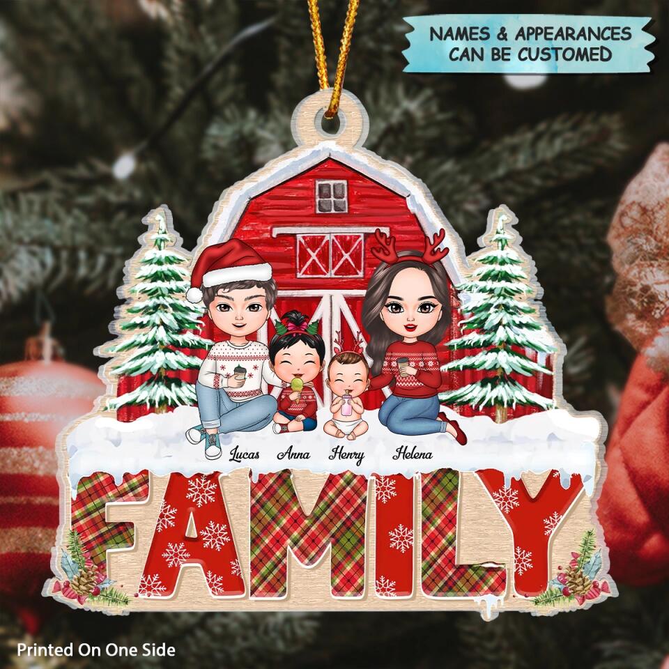 Personalized Mica Ornament - Gift For Family - Family Forever ARND037