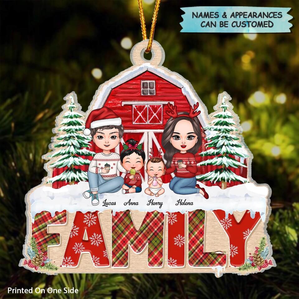Personalized Mica Ornament - Gift For Family - Family Forever ARND037