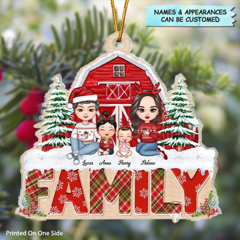 Personalized Mica Ornament - Gift For Family - Family Forever ARND037