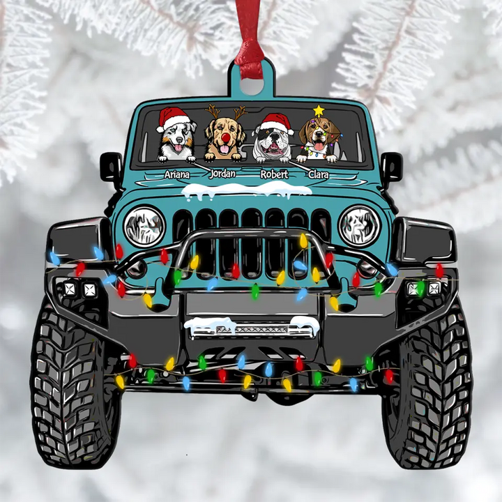 Personalized Aluminium Ornament - Gift For Pet Lover - Dog Cat Car ARND0014