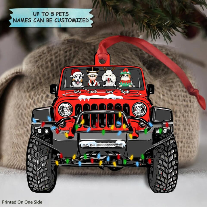 Personalized Aluminium Ornament - Gift For Pet Lover - Dog Cat Car ARND0014