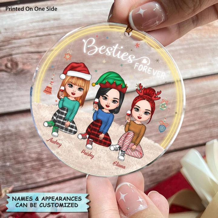Personalized Mica Ornament - Gift For Friend - Besties Forever ARND037