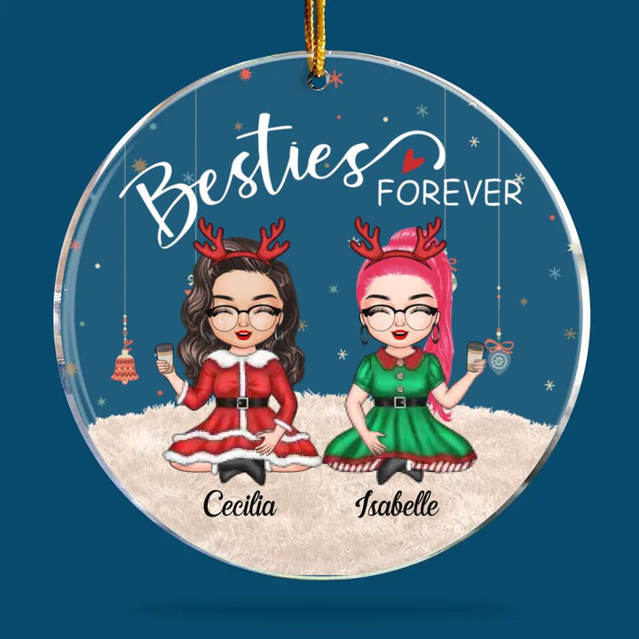 Personalized Mica Ornament - Gift For Friend - Besties Forever ARND0014