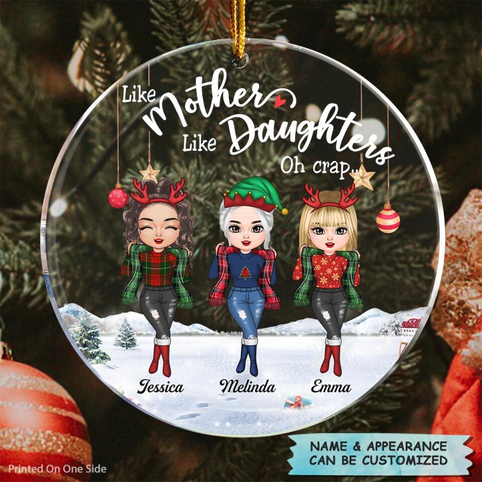 Personalized Mica Ornament - Gift For Mom - Like Mother Like Daughters ARND018