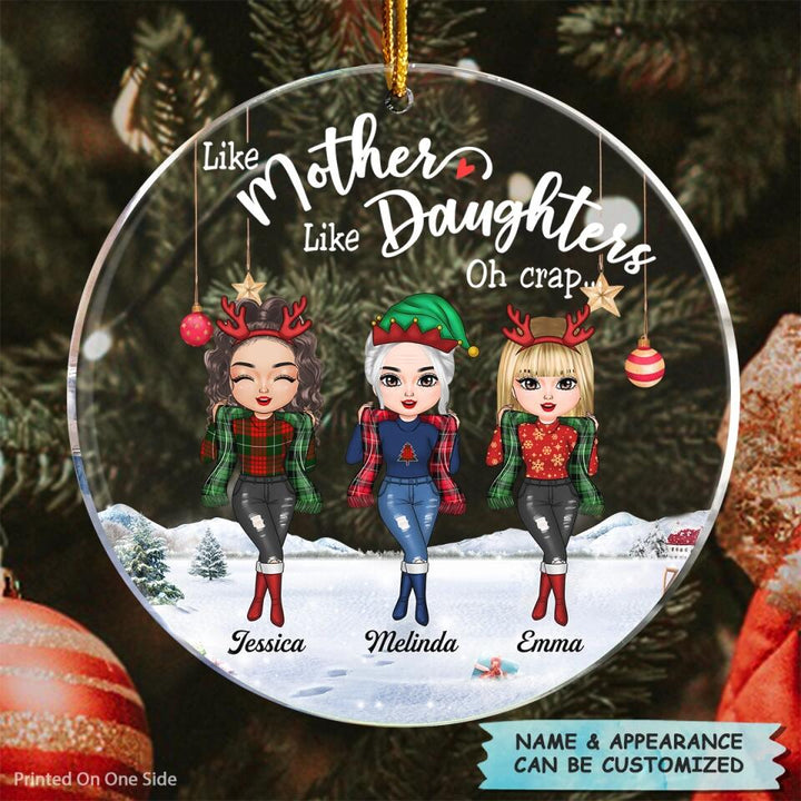 Personalized Mica Ornament - Gift For Mom - Like Mother Like Daughters ARND018
