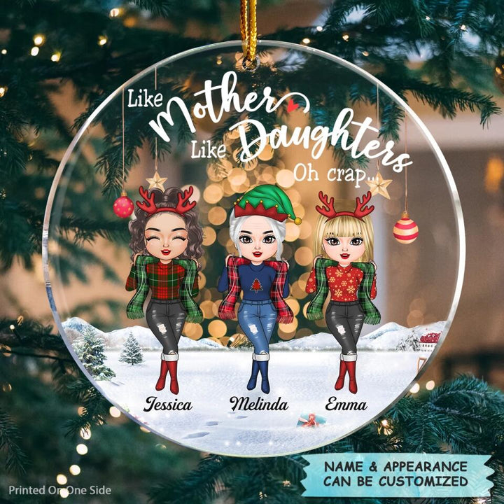 Personalized Mica Ornament - Gift For Mom - Like Mother Like Daughters ARND018