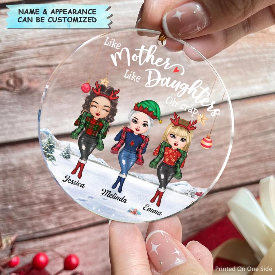Personalized Mica Ornament - Gift For Mom - Like Mother Like Daughters ARND018