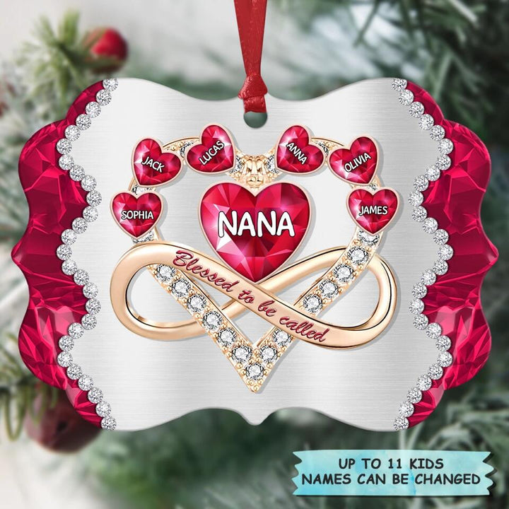 Personalized Aluminium Ornament - Gift For Grandma - Blessed To Be Called Nana ARND005