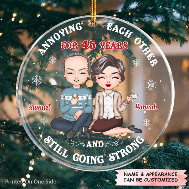 Personalized Mica Ornament - Gift For Couple - Annoying Each Other ARND0014