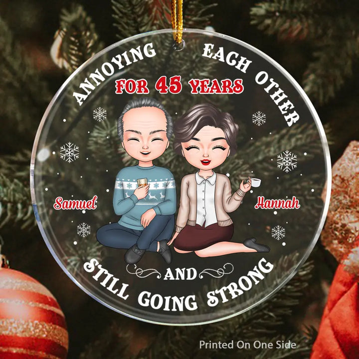 Personalized Mica Ornament - Gift For Couple - Annoying Each Other ARND0014