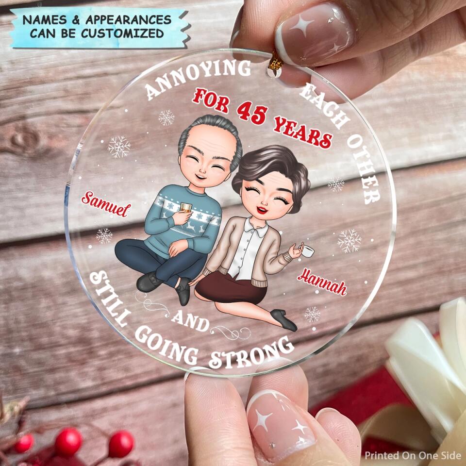 Personalized Mica Ornament - Gift For Couple - Annoying Each Other ARND0014