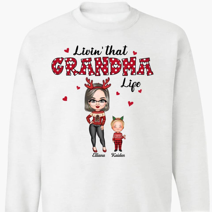 Personalized T-shirt - Gift For Grandma - Livin' That Grandma Life ARND005