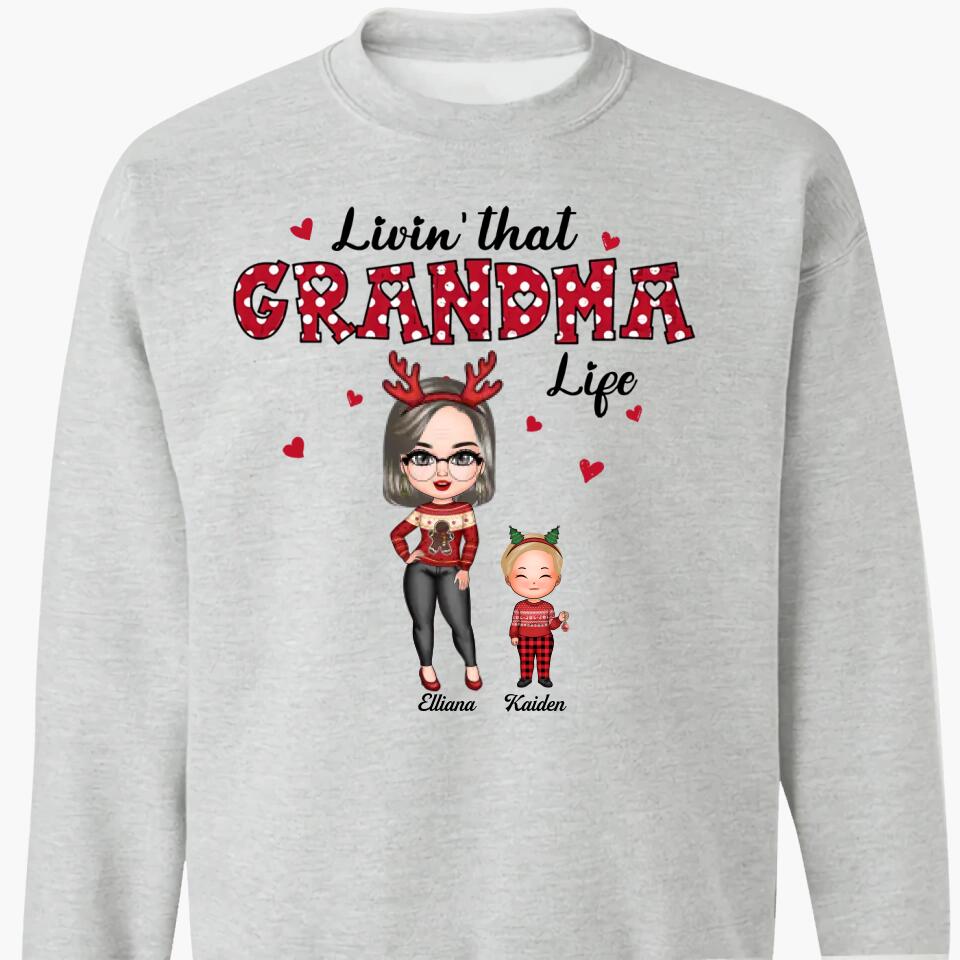 Personalized T-shirt - Gift For Grandma - Livin' That Grandma Life ARND005