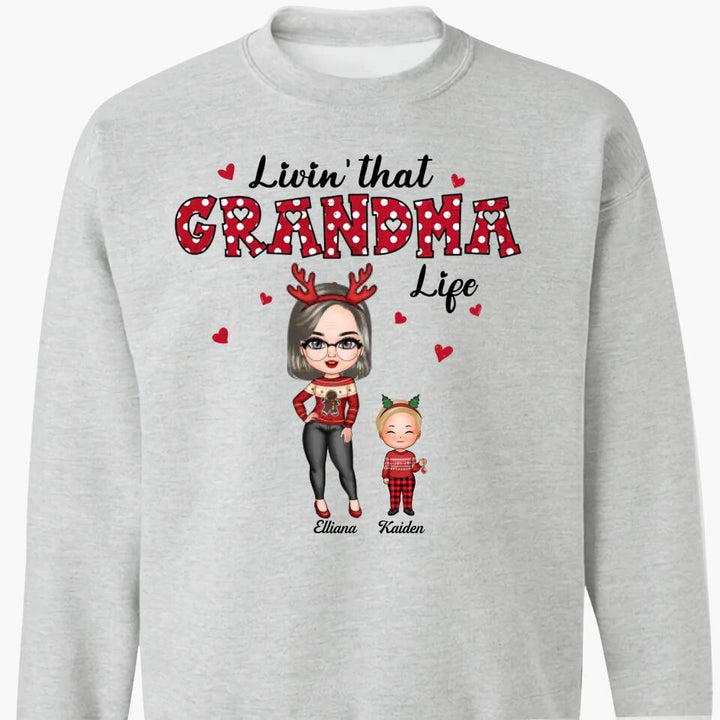 Personalized T-shirt - Gift For Grandma - Livin' That Grandma Life ARND005