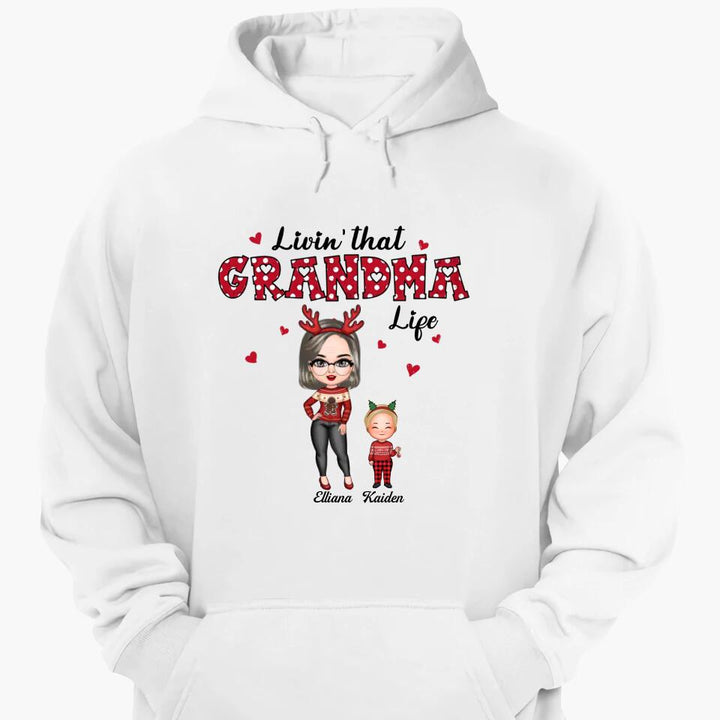 Personalized T-shirt - Gift For Grandma - Livin' That Grandma Life ARND005