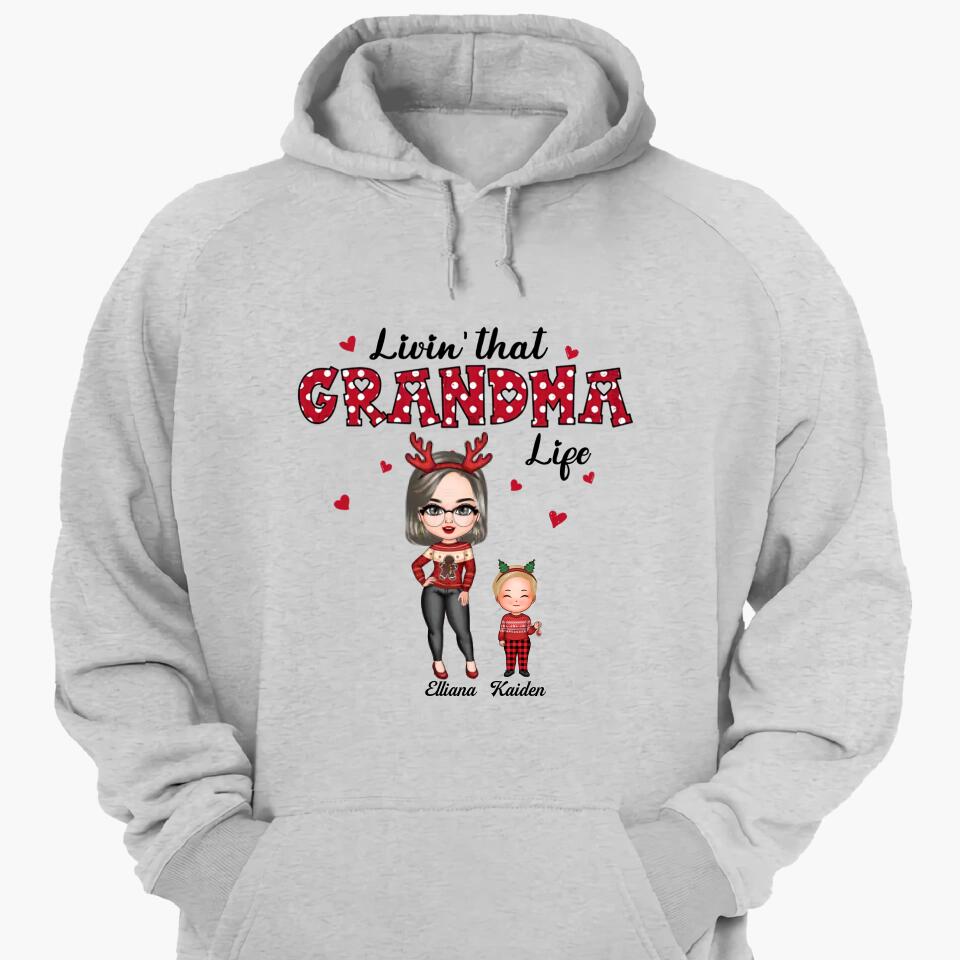 Personalized T-shirt - Gift For Grandma - Livin' That Grandma Life ARND005