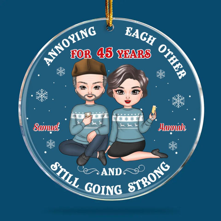 Personalized Mica Ornament - Gift For Couple - Annoying Each Other ARND0014