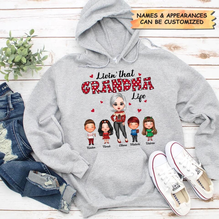 Personalized T-shirt - Gift For Grandma - Livin' That Grandma Life ARND005