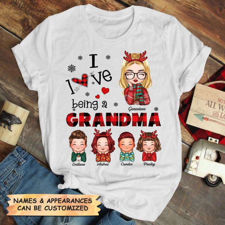 Personalized T-shirt - Gift For Grandma - I Love Being A Grandma ARND0014
