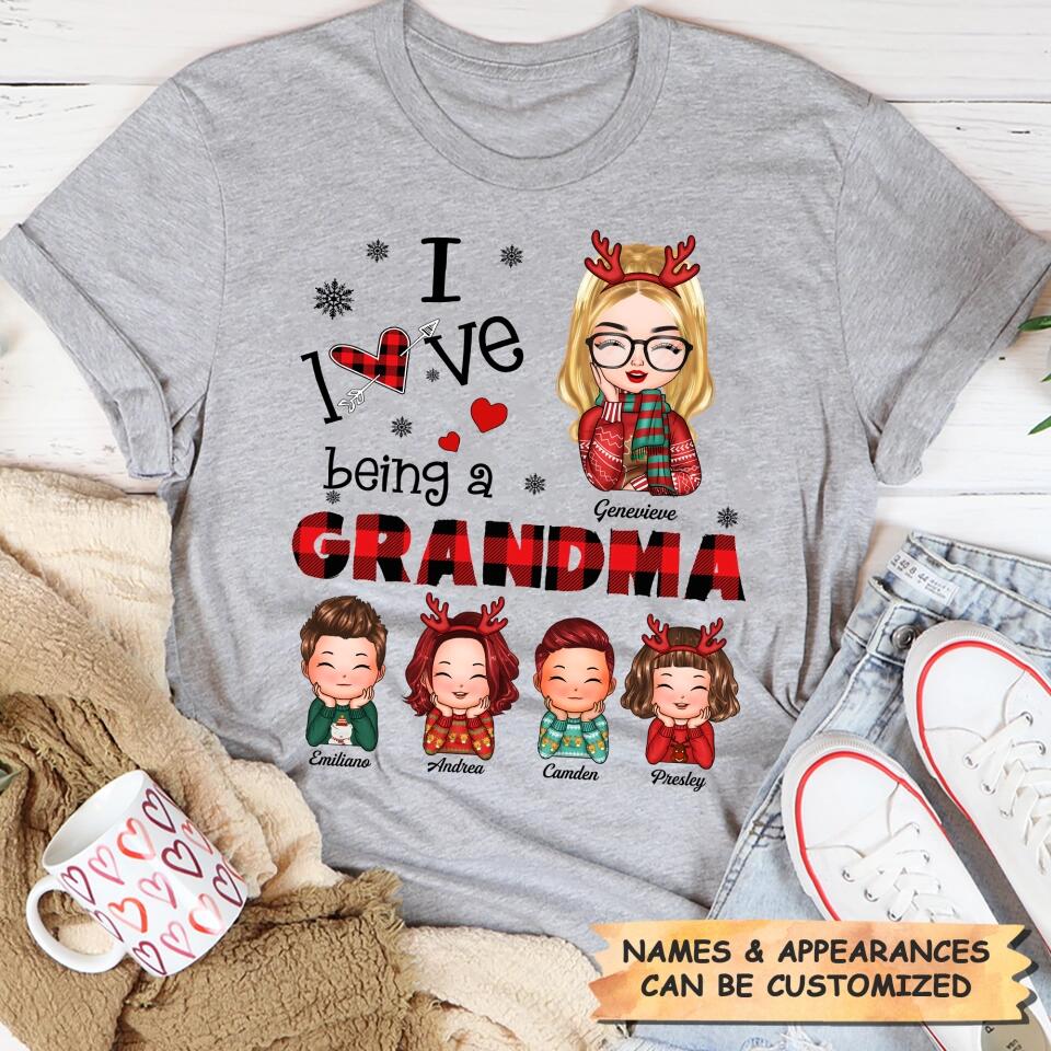 Personalized T-shirt - Gift For Grandma - I Love Being A Grandma ARND0014