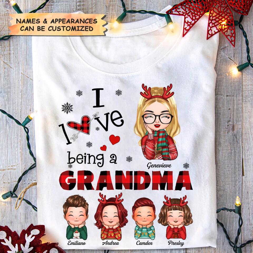 Personalized T-shirt - Gift For Grandma - I Love Being A Grandma ARND0014