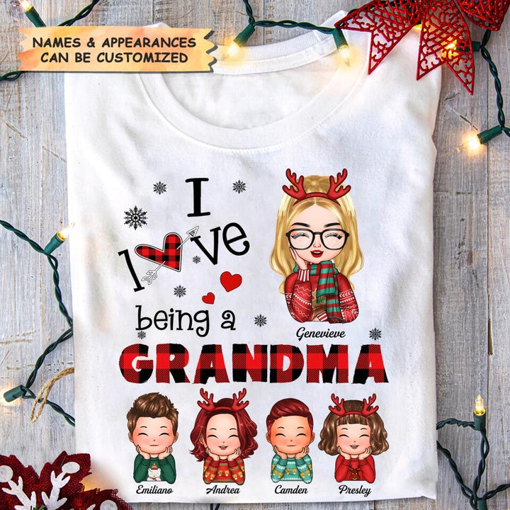 Personalized T-shirt - Gift For Grandma - I Love Being A Grandma ARND0014