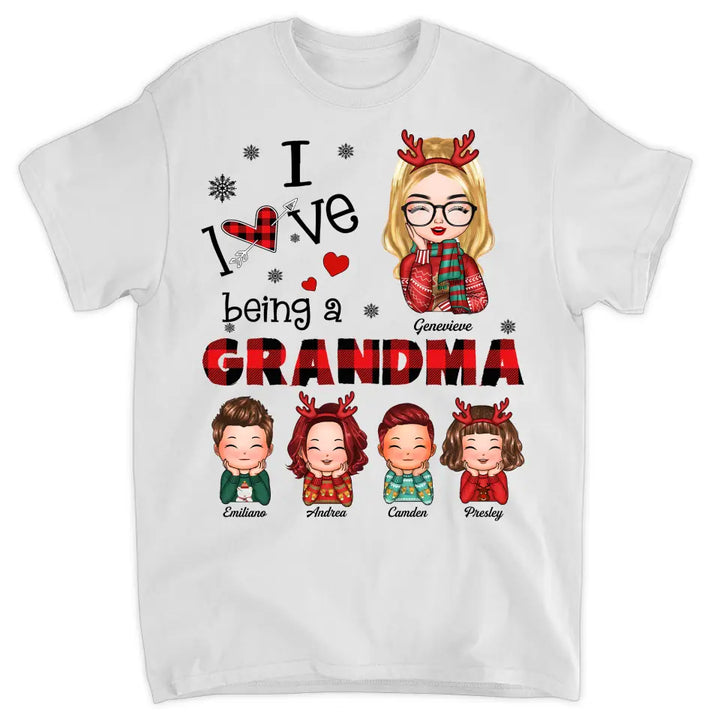 Personalized T-shirt - Gift For Grandma - I Love Being A Grandma ARND0014