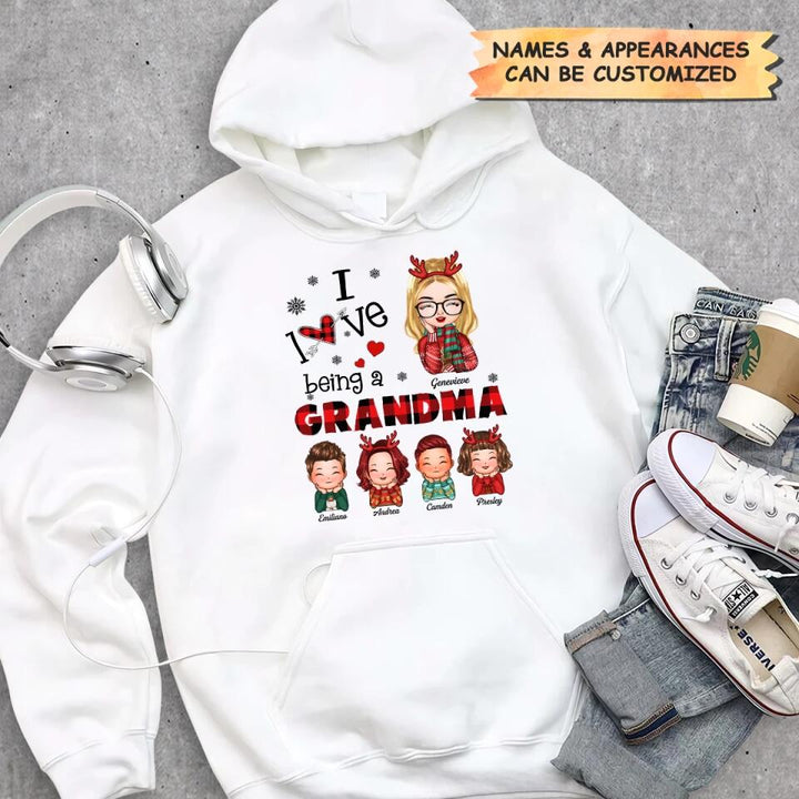 Personalized T-shirt - Gift For Grandma - I Love Being A Grandma ARND0014