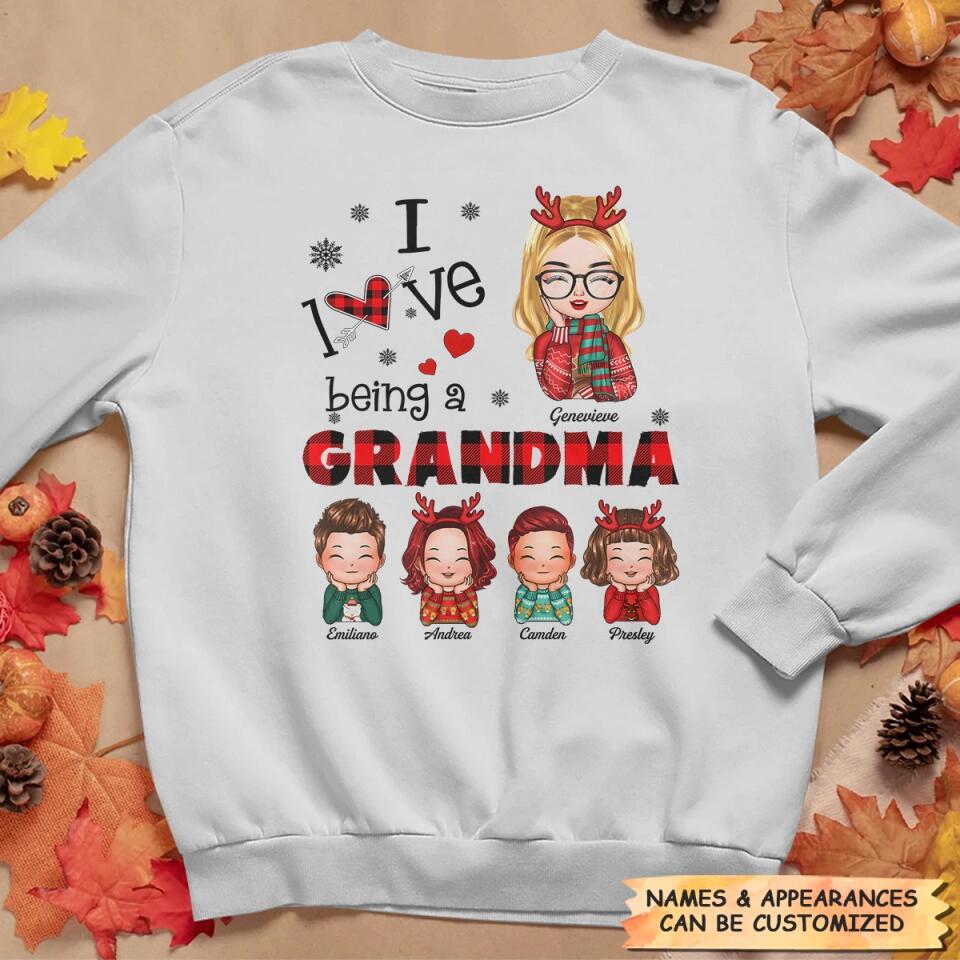 Personalized T-shirt - Gift For Grandma - I Love Being A Grandma ARND0014