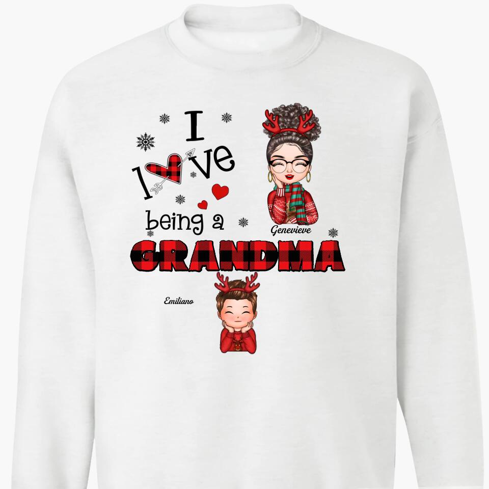 Personalized T-shirt - Gift For Grandma - I Love Being A Grandma ARND0014