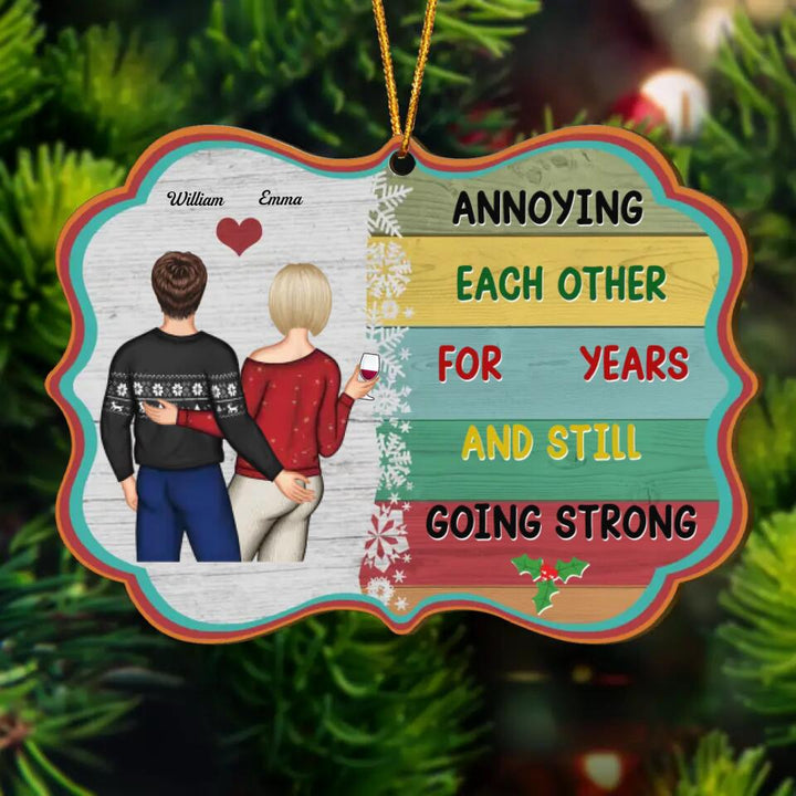 Personalized Wood Ornament - Gift For Couple - I Wanna Do Bad Things With You ARND018