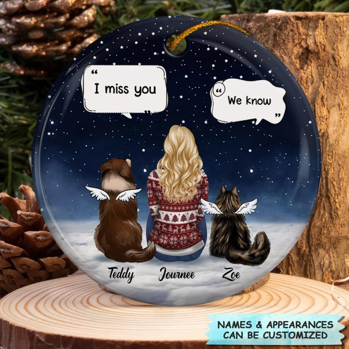 Personalized Ceramic Ornament - Gift For Pet Lover - Memorial Pet ARND037