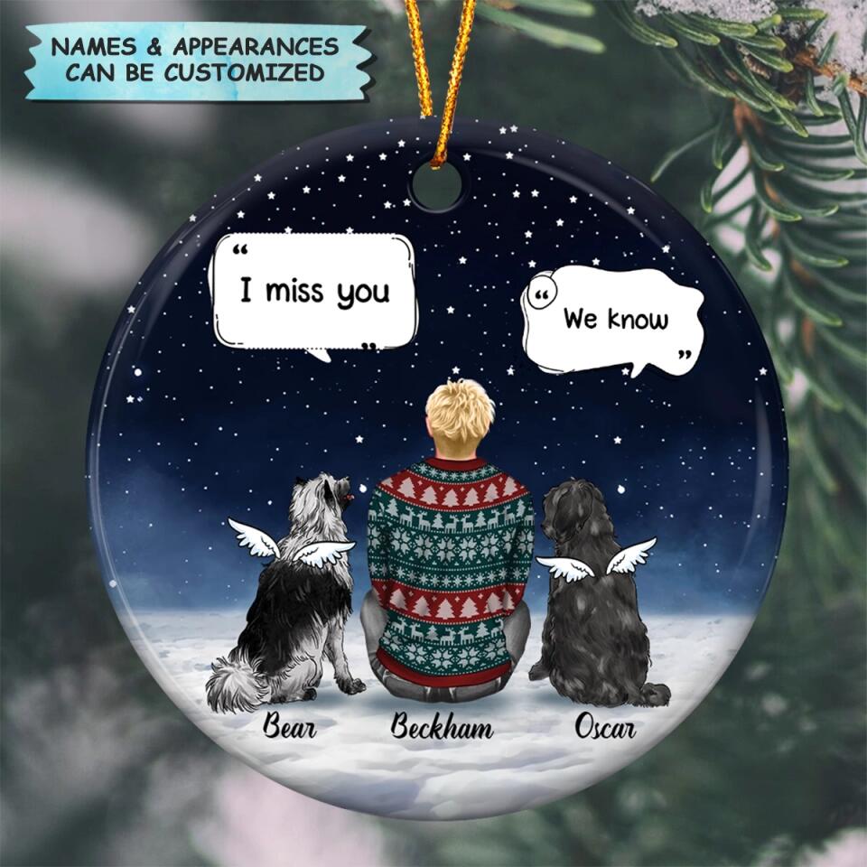 Personalized Ceramic Ornament - Gift For Pet Lover - Memorial Pet ARND037
