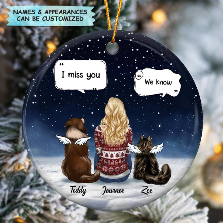 Personalized Ceramic Ornament - Gift For Pet Lover - Memorial Pet ARND037