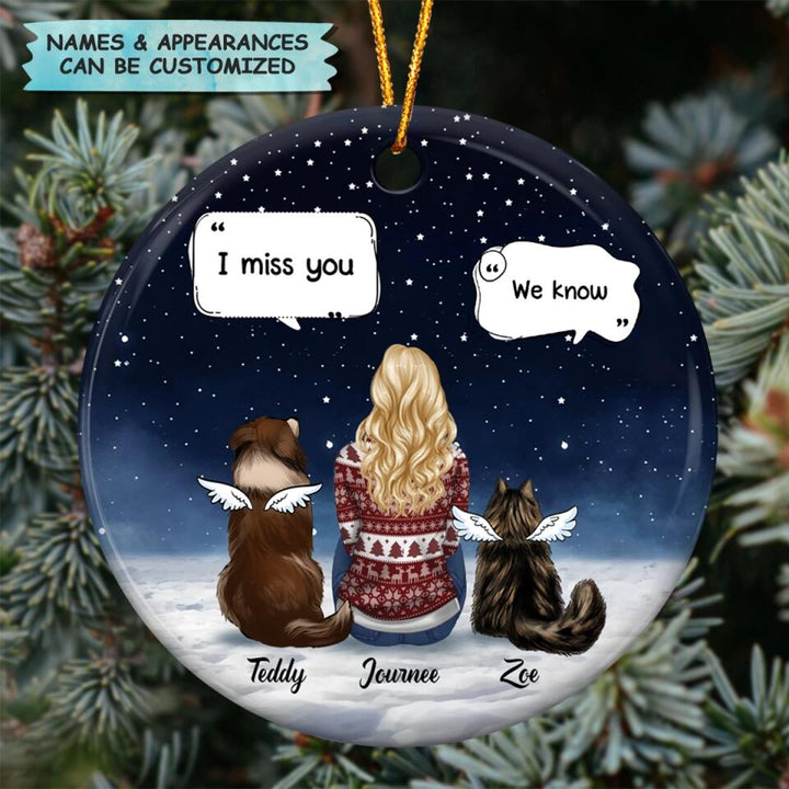 Personalized Ceramic Ornament - Gift For Pet Lover - Memorial Pet ARND037